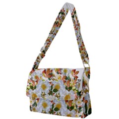 Flowers Roses Leaves Autumn Full Print Messenger Bag