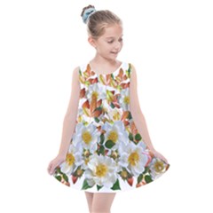 Flowers Roses Leaves Autumn Kids  Summer Dress