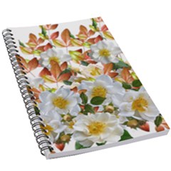 Flowers Roses Leaves Autumn 5 5  X 8 5  Notebook by Pakrebo