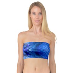 Boho Bohemian Hippie Tie Dye Cobalt Bandeau Top by CrypticFragmentsDesign