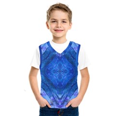 Boho Bohemian Hippie Tie Dye Cobalt Kids  Sportswear by CrypticFragmentsDesign