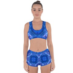 Boho Bohemian Hippie Tie Dye Cobalt Racerback Boyleg Bikini Set by CrypticFragmentsDesign