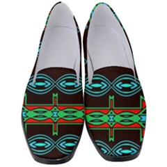 Ovals And Tribal Shapes                             Women s Classic Loafer Heels