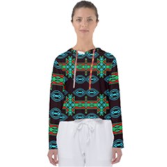 Ovals And Tribal Shapes                              Women s Slouchy Sweat by LalyLauraFLM