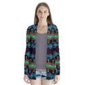 Ovals and tribal shapes                             Drape Collar Cardigan View1