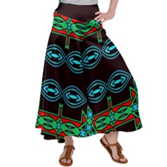 Ovals And Tribal Shapes                              Satin Palazzo Pants by LalyLauraFLM