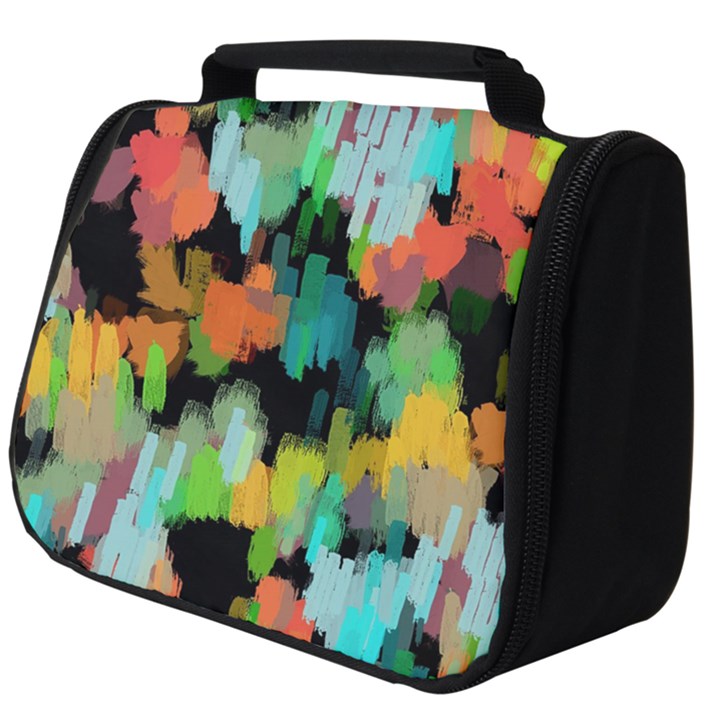 Paint brushes on a black background                                Full Print Travel Pouch (Big)