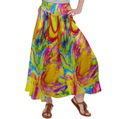 Mixed Paint                                Satin Palazzo Pants by LalyLauraFLM