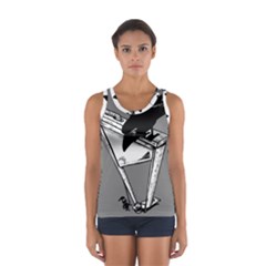 Gallows Raven Chopped Sport Tank Top  by Bajindul