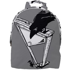 Gallows Raven Chopped Mini Full Print Backpack by Bajindul