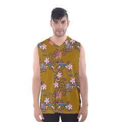 Textile Flowers Pattern Men s Sportswear by HermanTelo