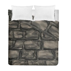 Stone Patch Sidewalk Duvet Cover Double Side (full/ Double Size)