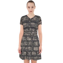 Stone Patch Sidewalk Adorable In Chiffon Dress by HermanTelo