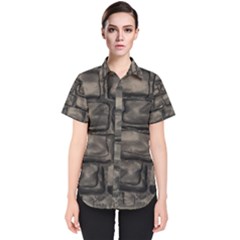 Stone Patch Sidewalk Women s Short Sleeve Shirt