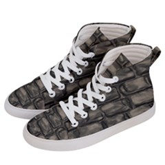 Stone Patch Sidewalk Women s Hi-top Skate Sneakers by HermanTelo