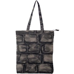 Stone Patch Sidewalk Double Zip Up Tote Bag