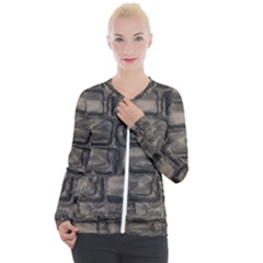 Stone Patch Sidewalk Casual Zip Up Jacket by HermanTelo