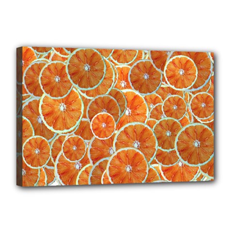 Oranges Background Canvas 18  X 12  (stretched)