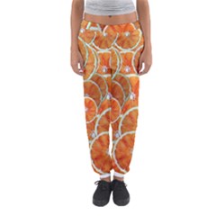 Oranges Background Women s Jogger Sweatpants