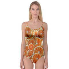 Oranges Background Camisole Leotard 