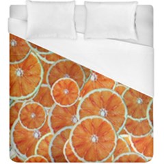 Oranges Background Duvet Cover (king Size)