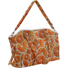 Oranges Background Canvas Crossbody Bag