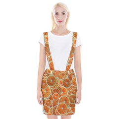 Oranges Background Braces Suspender Skirt