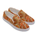 Oranges Background Women s Canvas Slip Ons View3