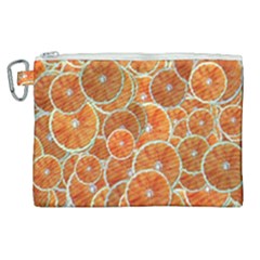 Oranges Background Canvas Cosmetic Bag (xl)