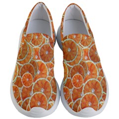 Oranges Background Women s Lightweight Slip Ons