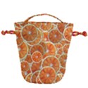 Oranges Background Drawstring Bucket Bag View1