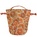 Oranges Background Drawstring Bucket Bag View2