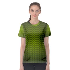 Hexagon Background Circle Women s Sport Mesh Tee