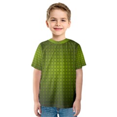 Hexagon Background Circle Kids  Sport Mesh Tee