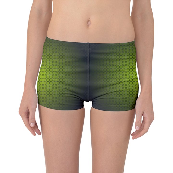 Hexagon Background Circle Boyleg Bikini Bottoms