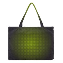 Hexagon Background Circle Medium Tote Bag by HermanTelo