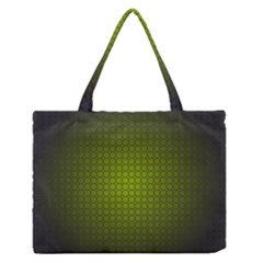 Hexagon Background Circle Zipper Medium Tote Bag