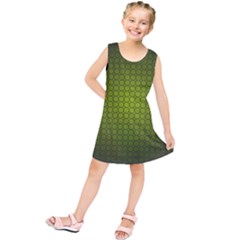 Hexagon Background Circle Kids  Tunic Dress by HermanTelo