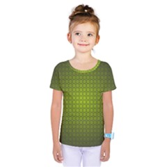 Hexagon Background Circle Kids  One Piece Tee