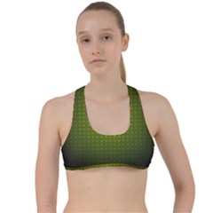 Hexagon Background Circle Criss Cross Racerback Sports Bra by HermanTelo