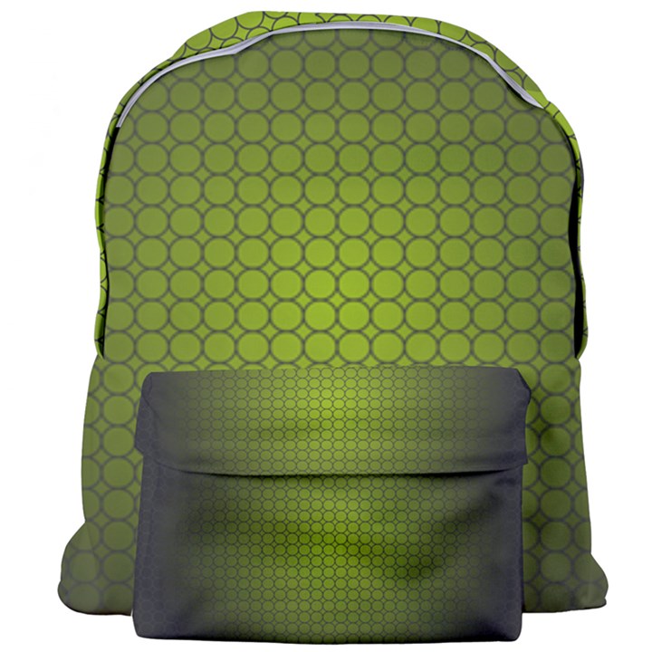 Hexagon Background Circle Giant Full Print Backpack