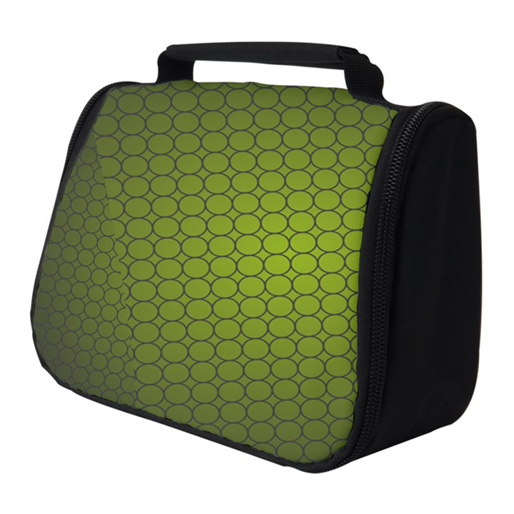 Hexagon Background Circle Full Print Travel Pouch (Small)