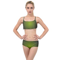 Hexagon Background Circle Layered Top Bikini Set