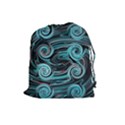 Background Neon Abstract Drawstring Pouch (Large) View1