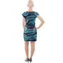 Background Neon Abstract Cap Sleeve Bodycon Dress View2