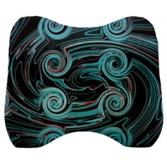 Background Neon Abstract Velour Head Support Cushion by HermanTelo