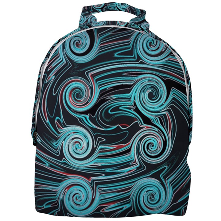 Background Neon Abstract Mini Full Print Backpack