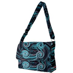 Background Neon Abstract Full Print Messenger Bag