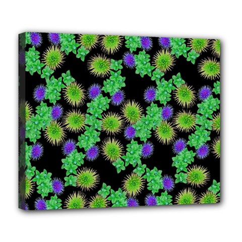 Flowers Pattern Background Deluxe Canvas 24  X 20  (stretched)