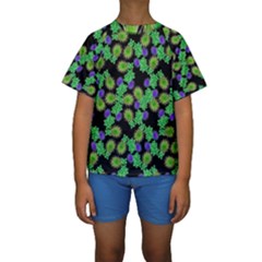 Flowers Pattern Background Kids  Short Sleeve Swimwear by HermanTelo